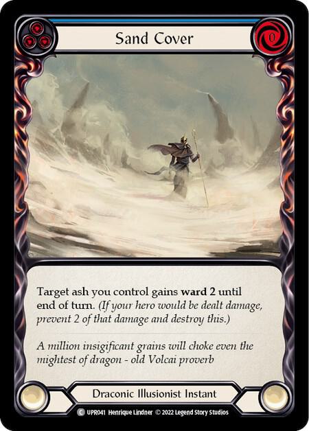 Flesh & Blood TCG Uprising Sand Cover (Blue) UPR041 Common Near Mint