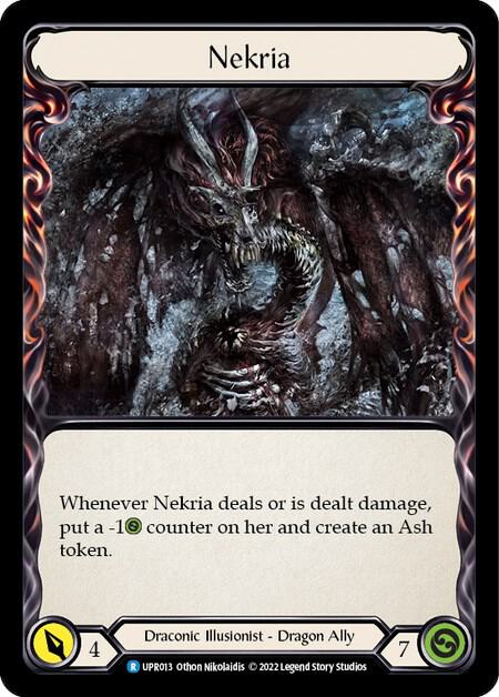 Flesh & Blood TCG Uprising Invoke Nekria // Nekria UPR013 Rare