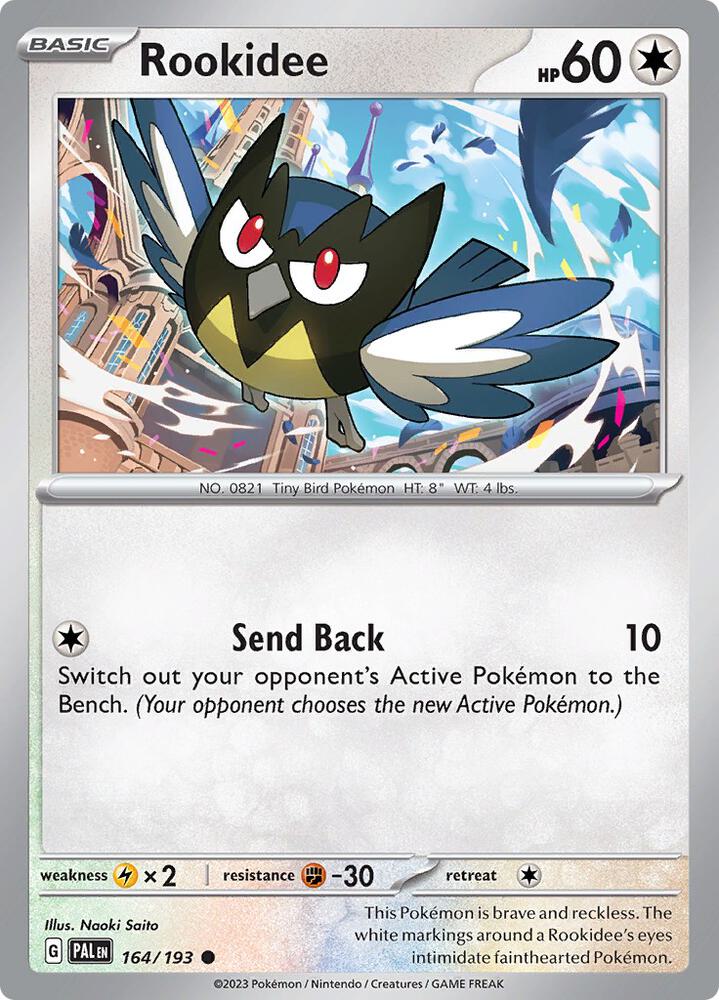 Pokemon SV02: Paldea Evolved Rookidee Common 164/193