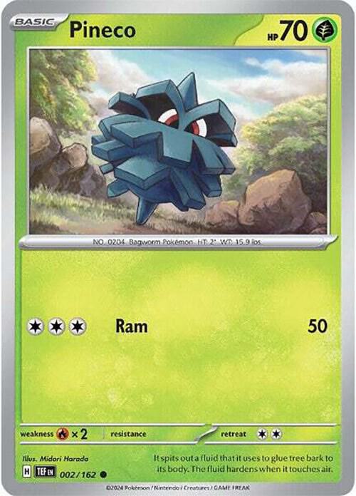 Pokemon SV05: Temporal Forces Pineco 002/162 Common