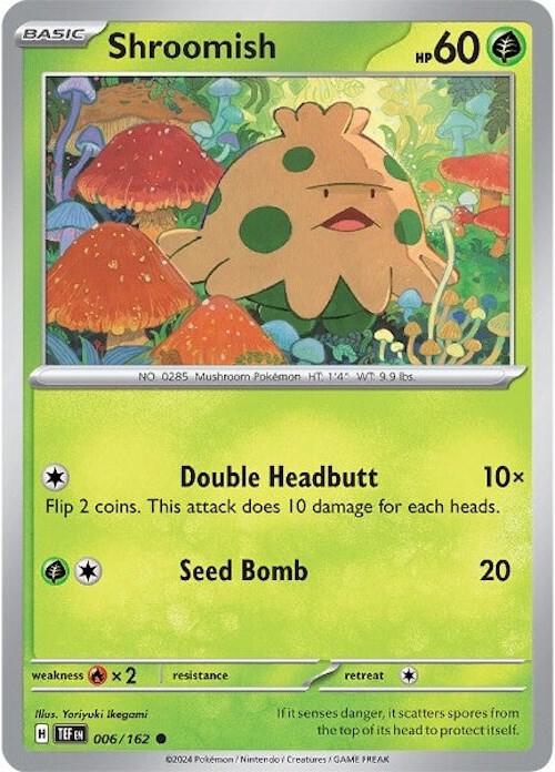Pokemon SV05: Temporal Forces Shroomish Common 006/162
