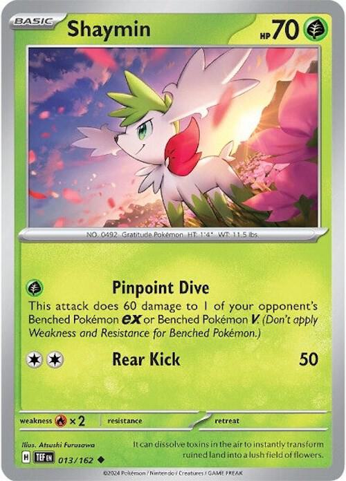Pokemon SV05: Temporal Forces Shaymin Uncommon 013/162
