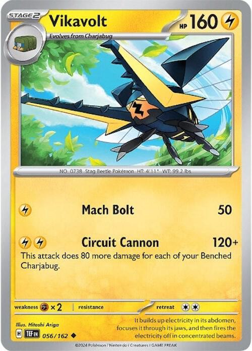 Pokemon SV05: Temporal Forces Vikavolt Uncommon 056/162