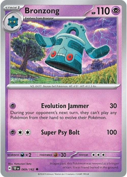 Pokemon SV05: Temporal Forces Bronzong Uncommon 069/162