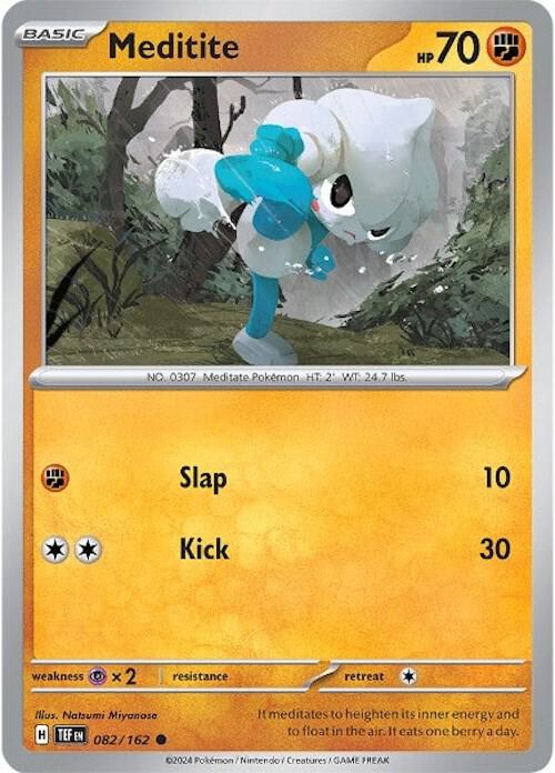 Pokemon SV05: Temporal Forces Meditite Common 082/162