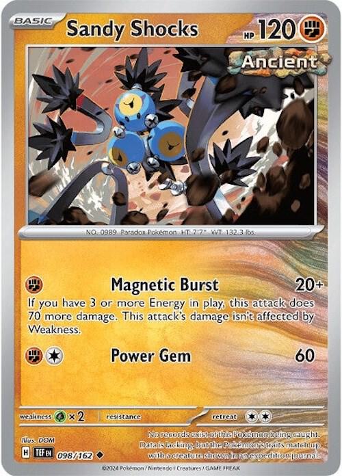 Pokemon SV05: Temporal Forces Sandy Shocks Uncommon 098/162