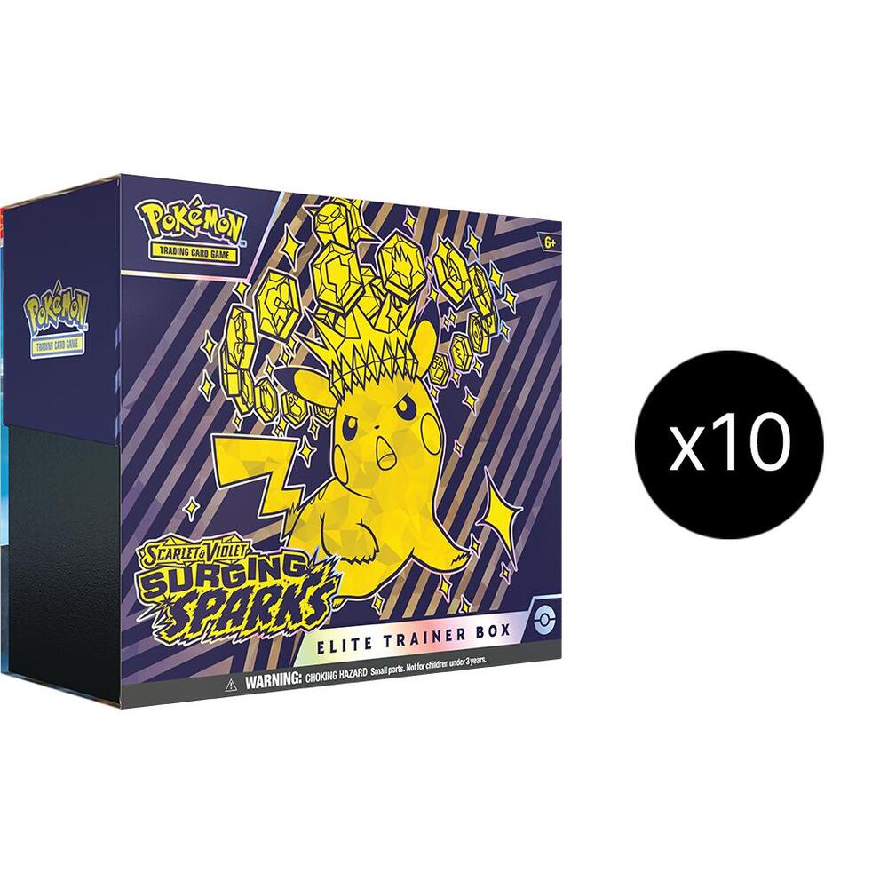 Pokemon SV08: Surging Sparks Surging Sparks Elite Trainer Box Case Unopened