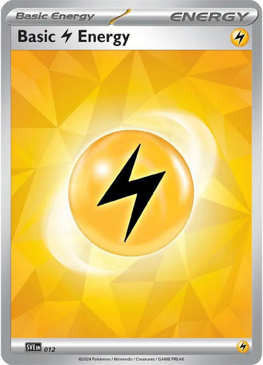Pokemon SV07: Stellar Crown Basic Lightning Energy Common Holofoil
