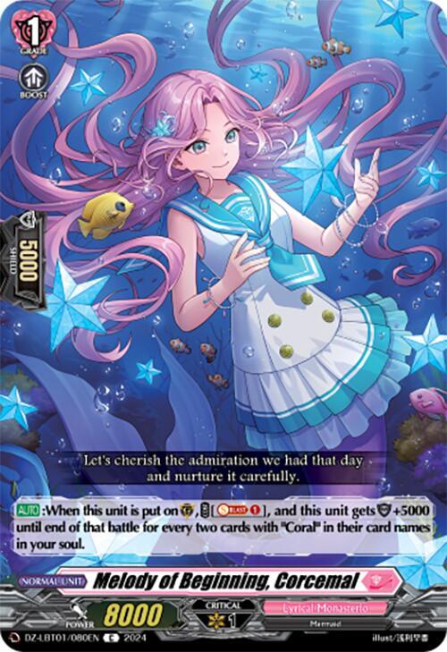 Cardfight Vanguard DZ-LBT01: Lyrical Monasterio Sparkling Stars! Melody of Beginning, Corcemal DZ-LBT01/080EN C Near Mint