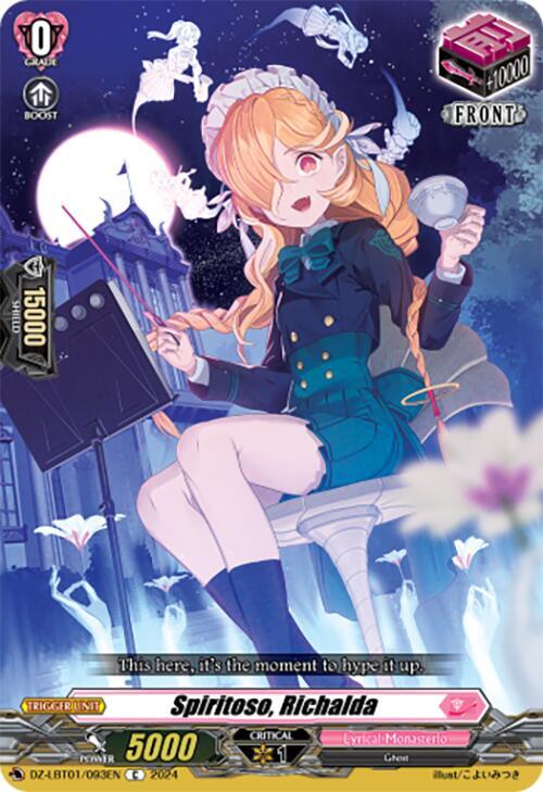 Cardfight Vanguard DZ-LBT01: Lyrical Monasterio Sparkling Stars! Spiritoso, Richalda DZ-LBT01 / 093 EN Common