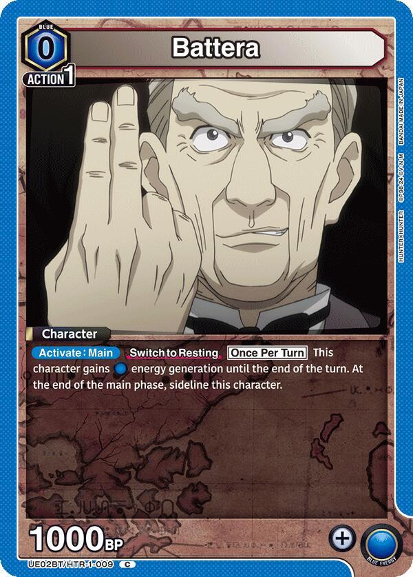 Union Arena UE02BT: HUNTER X HUNTER Battera UE02BT/HTR-1-009 Common Near Mint