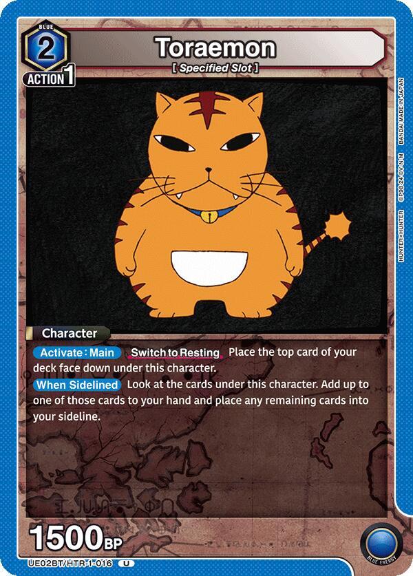 Union Arena UE02BT: HUNTER X HUNTER Toraemon UE02BT/HTR-1-016 Uncommon Near Mint