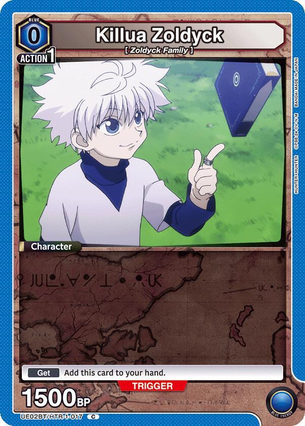 Union Arena UE02BT: HUNTER X HUNTER Killua Zoldyck (017) UE02BT/HTR-1-017 Common Near Mint