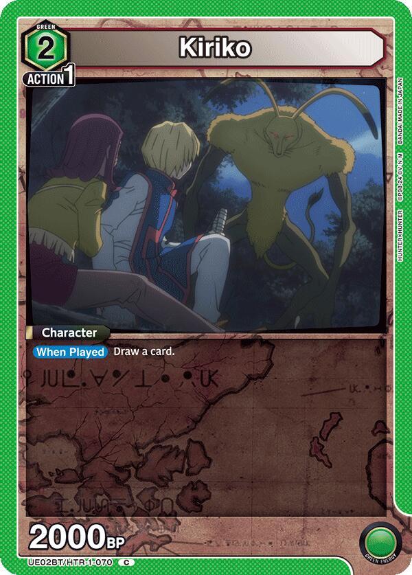 Union Arena UE02BT: HUNTER X HUNTER Kiriko UE02BT/HTR-1-070 Common Near Mint