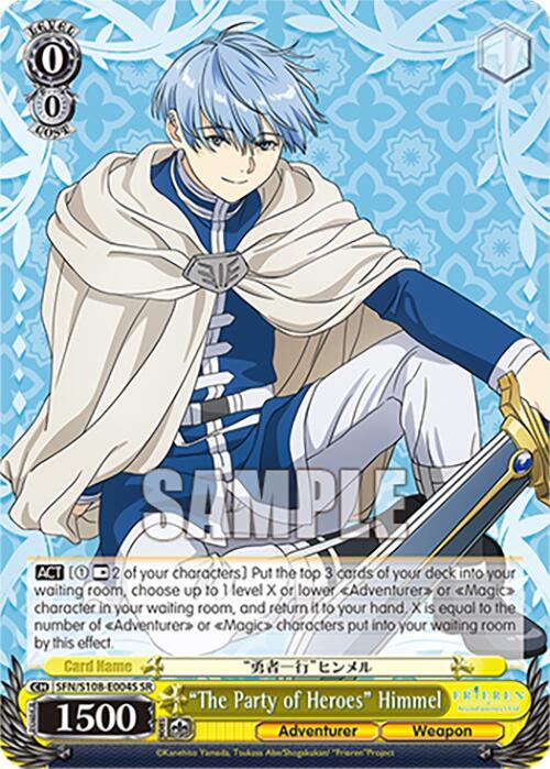 Weiss Schwarz Frieren: Beyond Journey’s End "The Party of Heroes" Himmel (SR) SFN/S108-E004S SR Near Mint