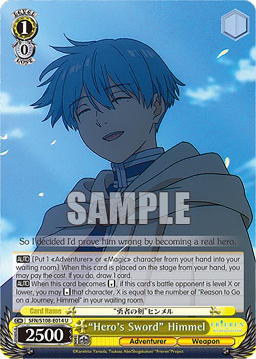 Weiss Schwarz Frieren: Beyond Journey’s End "Hero's Sword" Himmel SFN/S108-E014 U Near Mint