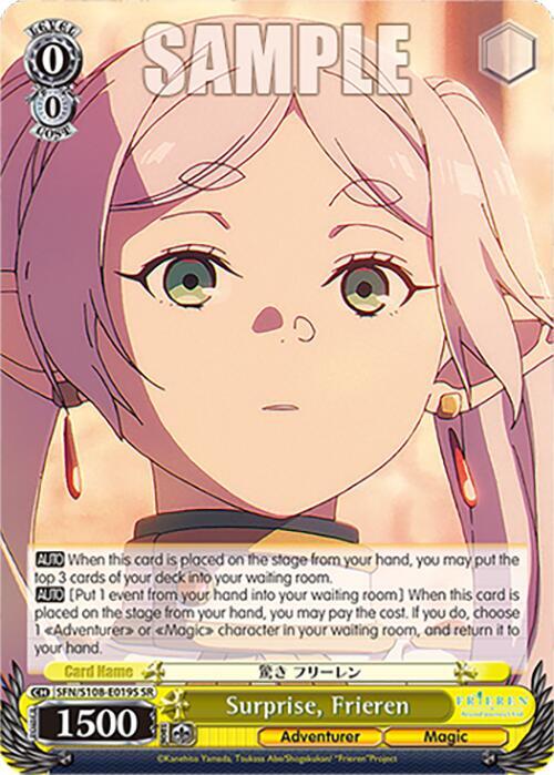 Weiss Schwarz Frieren: Beyond Journey’s End Surprise, Frieren (SR) SFN/S108-E019S SR Near Mint