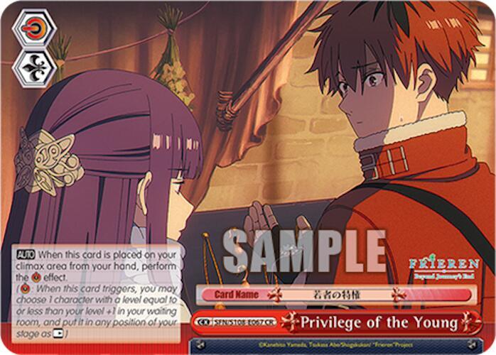 Weiss Schwarz Frieren: Beyond Journey’s End Privilege of the Young SFN/S108-E067 CR Near Mint