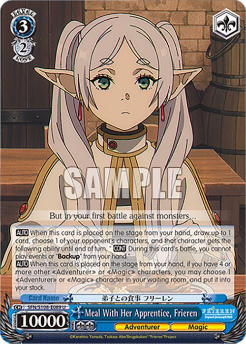 Weiss Schwarz Frieren: Beyond Journey’s End Meal With Her Apprentice, Frieren SFN/S108-E089 U Near Mint