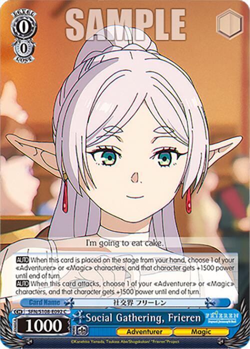 Weiss Schwarz Frieren: Beyond Journey’s End Social Gathering, Frieren SFN/S108-E092 C Near Mint