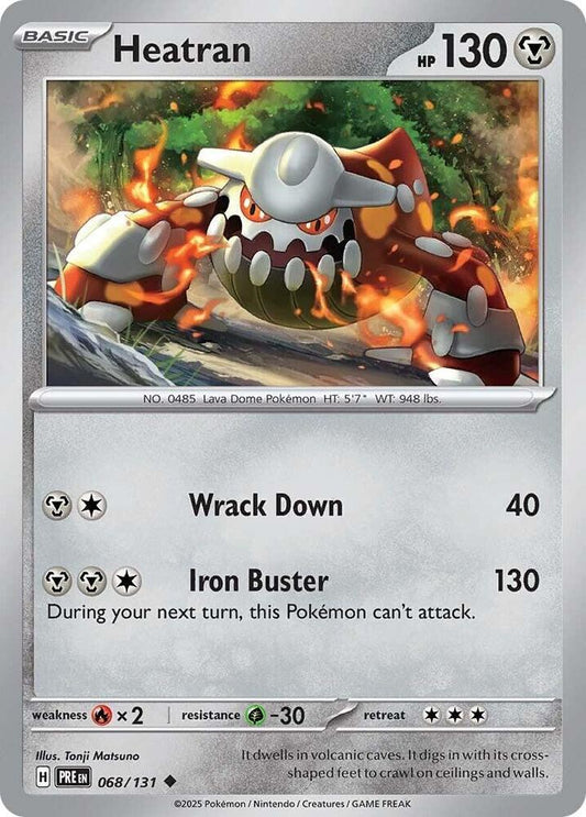 Pokemon SV: Prismatic Evolutions Heatran Uncommon 068/131