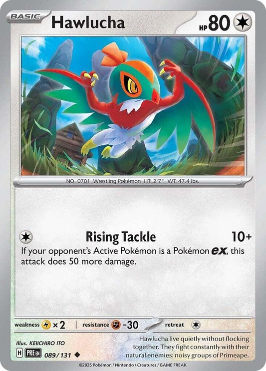 Pokemon SV: Prismatic Evolutions Hawlucha Uncommon 089/131
