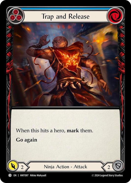Flesh & Blood TCG The Hunted Trap and Release (Blue) HNT097 Common
