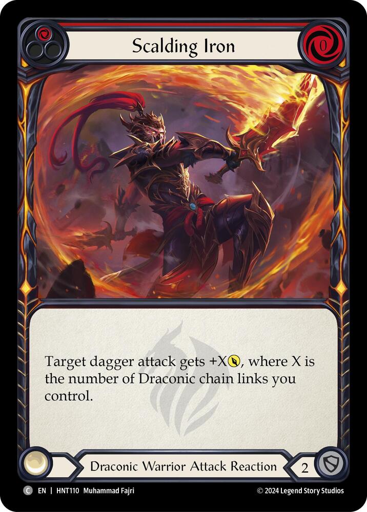 Flesh & Blood TCG The Hunted Scalding Iron (Red) HNT110 Common Near Mint