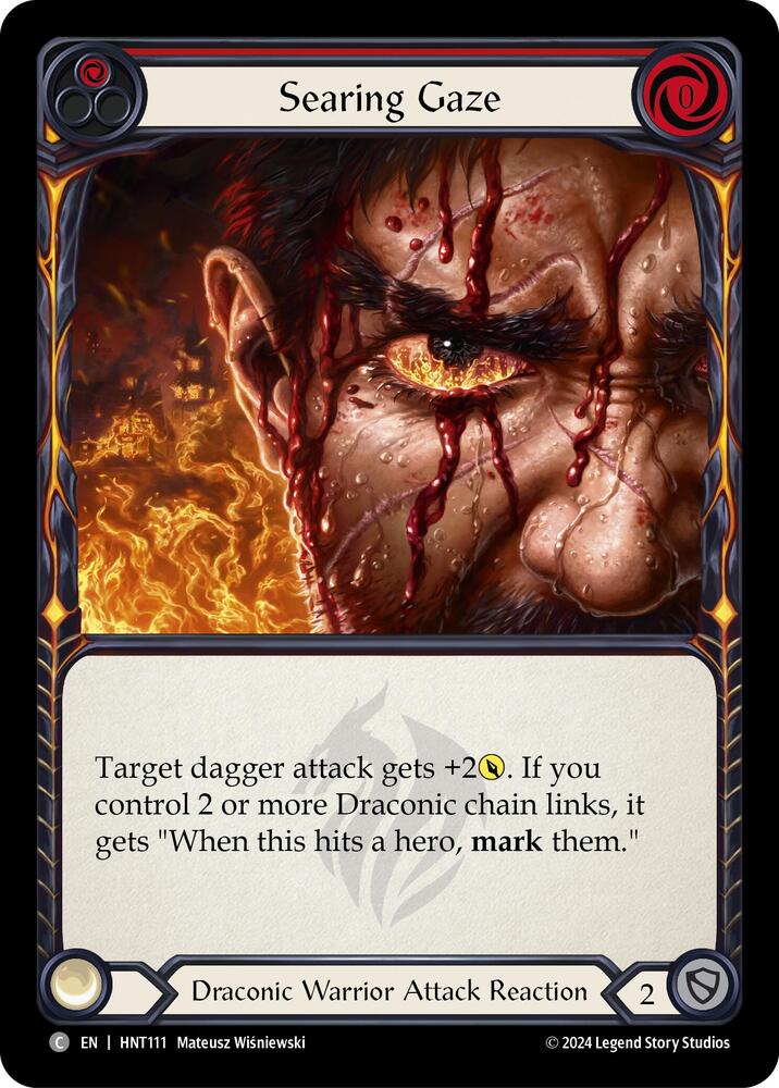 Flesh & Blood TCG The Hunted Searing Gaze (Red) HNT111 Common