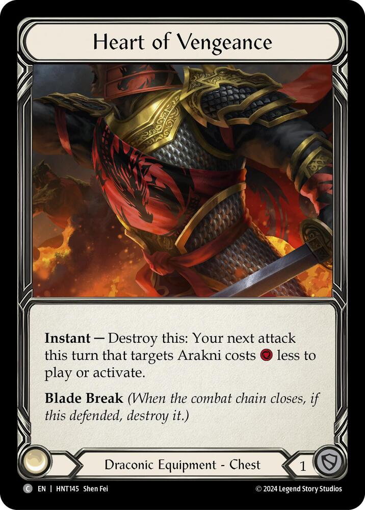 Flesh & Blood TCG The Hunted Heart of Vengeance HNT145 Common Near Mint
