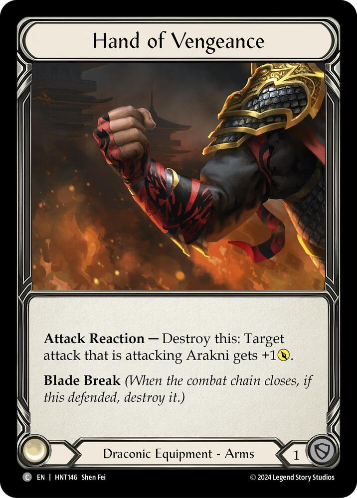 Flesh & Blood TCG The Hunted Hand of Vengeance HNT146 Common Near Mint