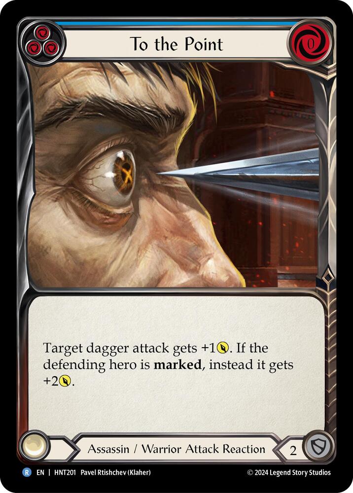 Flesh & Blood TCG The Hunted To the Point (Blue) HNT201 Rare
