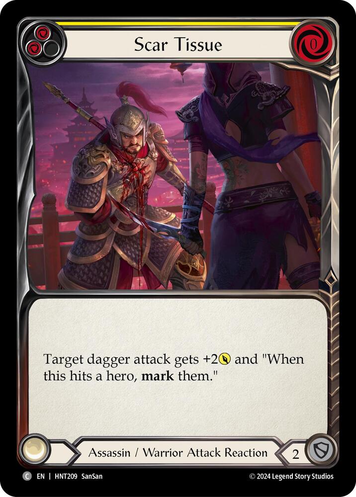 Flesh & Blood TCG The Hunted Scar Tissue (Yellow) HNT209 Common