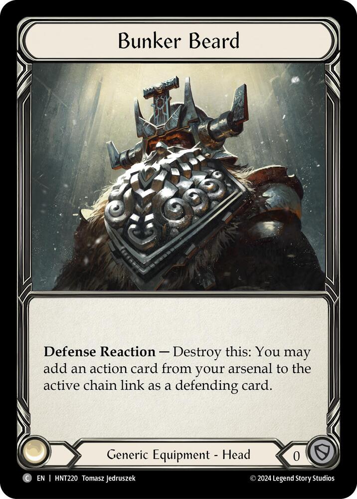 Flesh & Blood TCG The Hunted Bunker Beard HNT220 Common