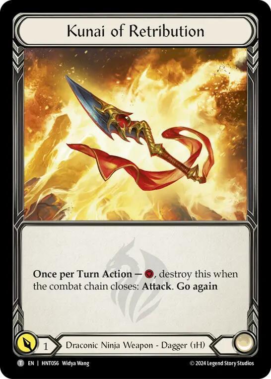 Flesh & Blood TCG The Hunted Mark of the Huntsman // Kunai of Retribution HNT010 // HNT056 Token