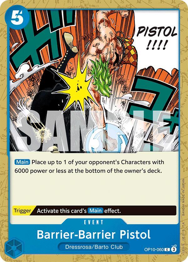 One Piece Card Game Royal Blood Barrier-Barrier Pistol OP10-060 C Near Mint