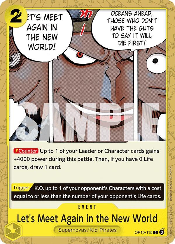 One Piece Card Game Royal Blood Let's Meet Again in the New World OP10-115 Common
