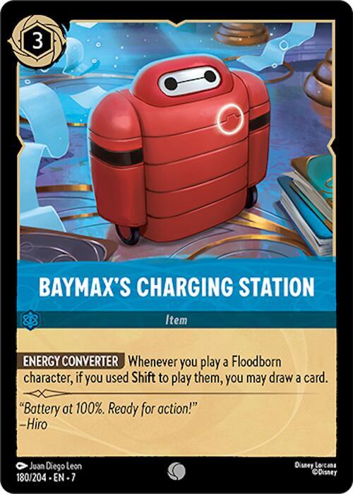 Lorcana TCG Archazia's Island Baymax's Charging Station 180/204 Common Near Mint