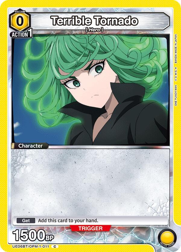 Union Arena UE06BT: One Punch Man Terrible Tornado (011) UE06BT/OPM-1-011 Common Near Mint