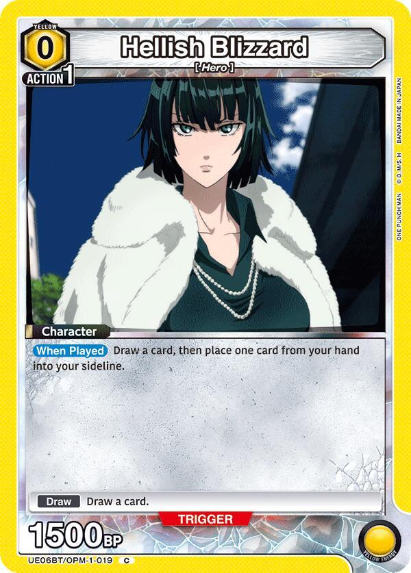 Union Arena UE06BT: One Punch Man Hellish Blizzard (019) UE06BT/OPM-1-019 Common Near Mint