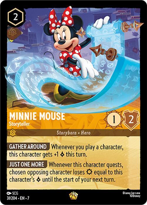 Lorcana TCG Archazia's Island Minnie Mouse - Storyteller 31/204 Legendary Near Mint