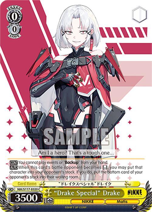 Weiss Schwarz GODDESS OF VICTORY: NIKKE "Drake Special" Drake NIK/S117-E020 C Common Near Mint