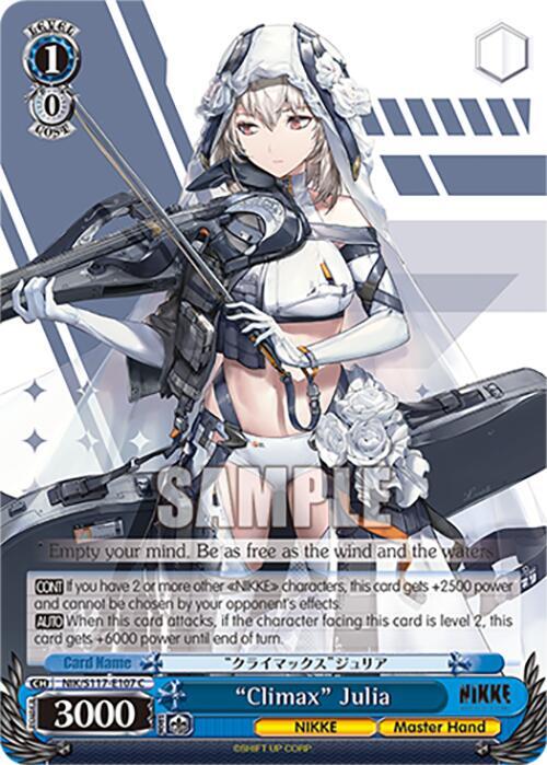 Weiss Schwarz GODDESS OF VICTORY: NIKKE "Climax" Julia NIK/S117-E107 C Common Near Mint
