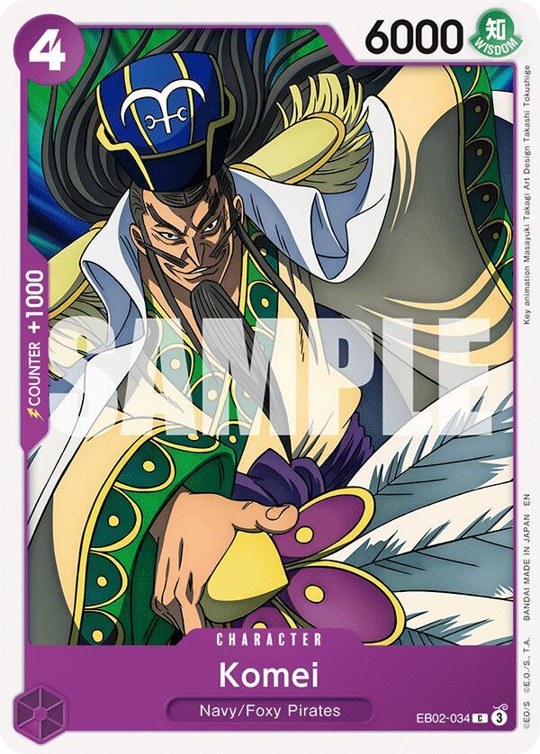 One Piece Card Game Extra Booster: Anime 25th Collection Komei EB02-034 C Near Mint