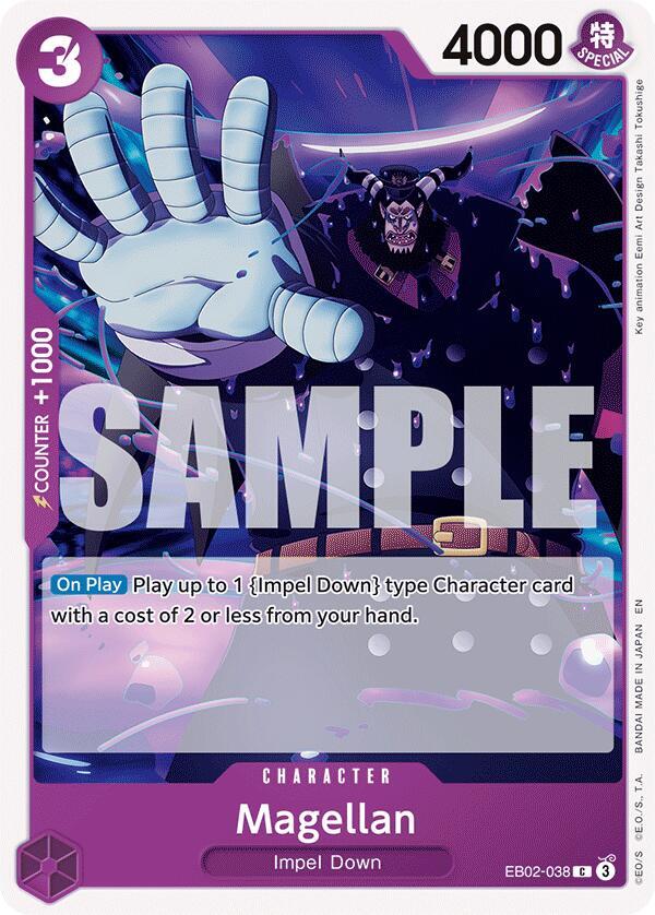 One Piece Card Game Extra Booster: Anime 25th Collection Magellan EB02-038 C Near Mint