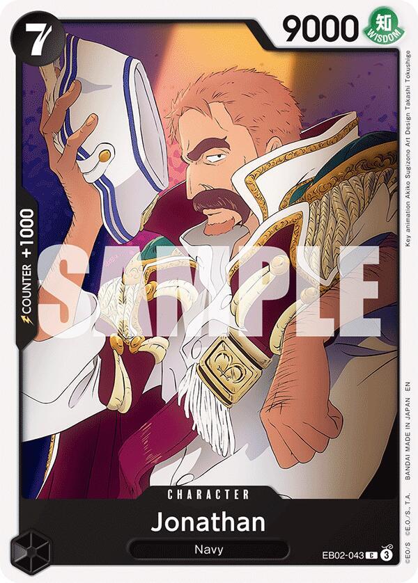 One Piece Card Game Extra Booster: Anime 25th Collection Jonathan EB02-043 C Near Mint
