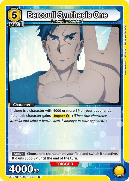 Union Arena UE07BT: Sword Art Online Bercouli Synthesis One UE07BT/SAO-1-017 Uncommon