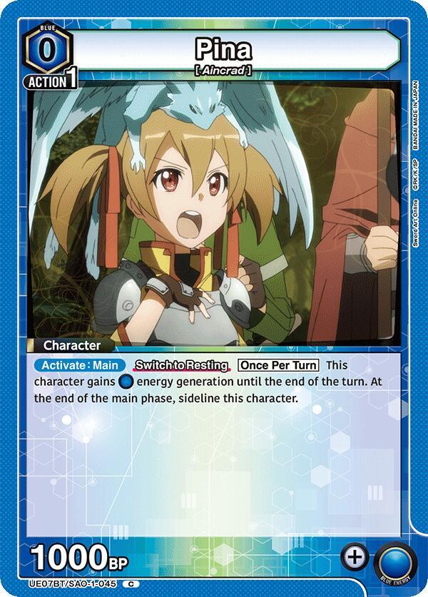Union Arena UE07BT: Sword Art Online Pina UE07BT/SAO-1-045 Common Near Mint