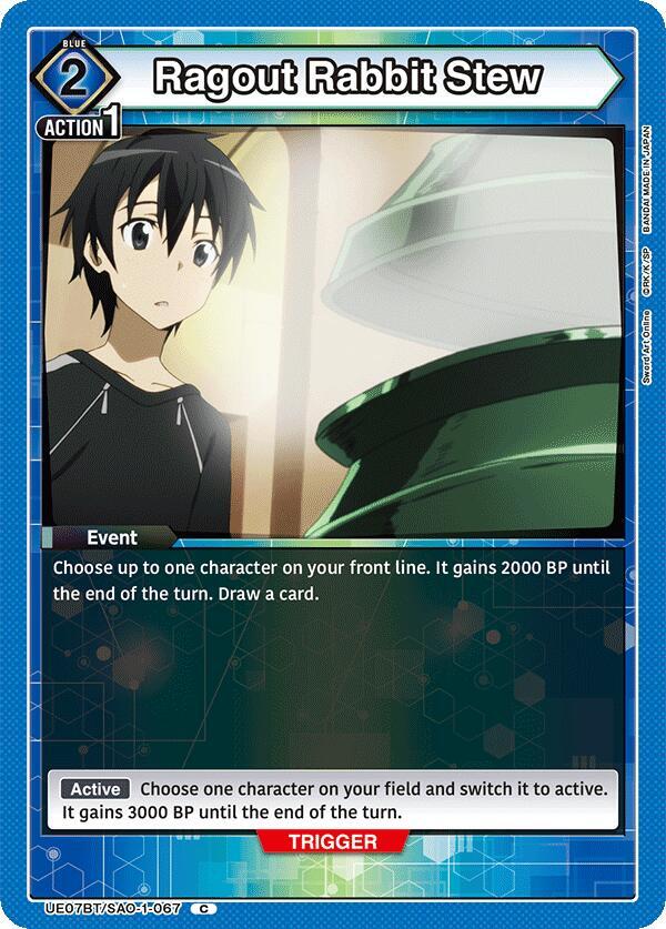 Union Arena UE07BT: Sword Art Online Ragout Rabbit Stew UE07BT/SAO-1-067 Common Near Mint