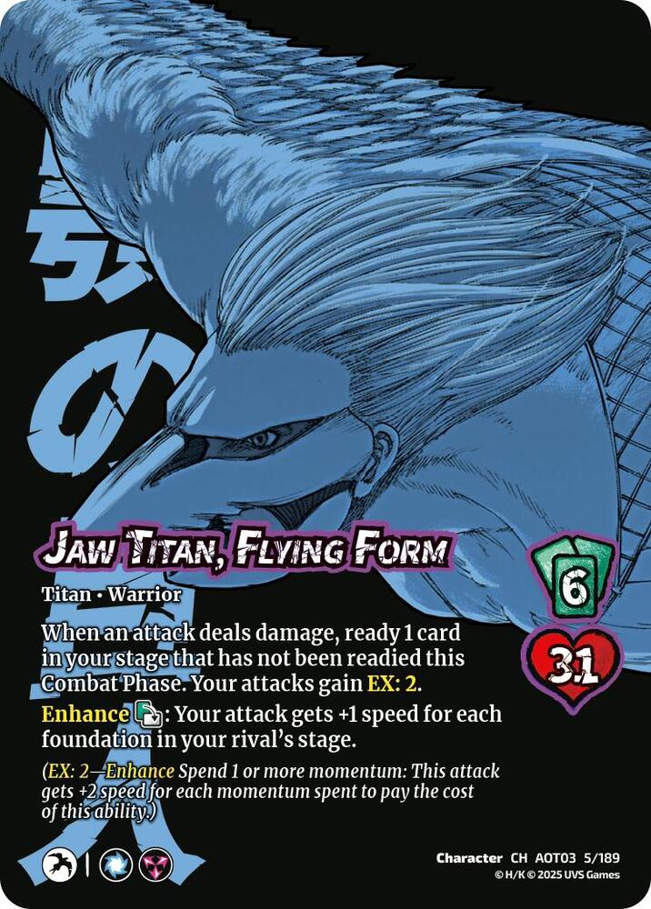 UniVersus Attack on Titan: Apocalypse Falco Grice // Jaw Titan, Flying Form 5/189 Character